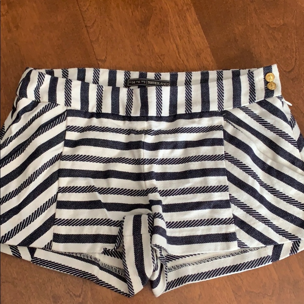Nautical striped shorts